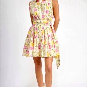 NWT-CYNTHIA ROWLEY LINEN BLEND FRUIT DRESS-sz 8